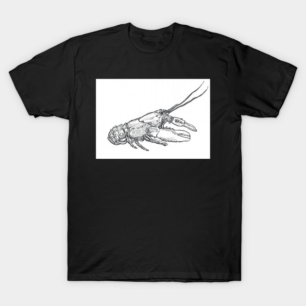 Australian Murray Crayfish Canvas T-Shirt by ramseypmshahins